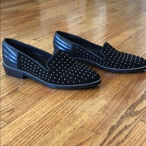 The Kooples studded suede loafers - 38